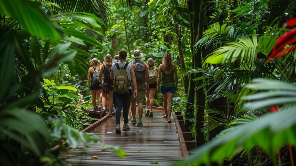 Ökotourismus Costa Rica mit Blick auf den üppigen Regenwald und die vielfältige Tierwelt