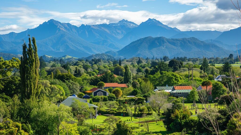 Neuseeland Rundreise mit Blick auf majestätische Berge und klare Seen