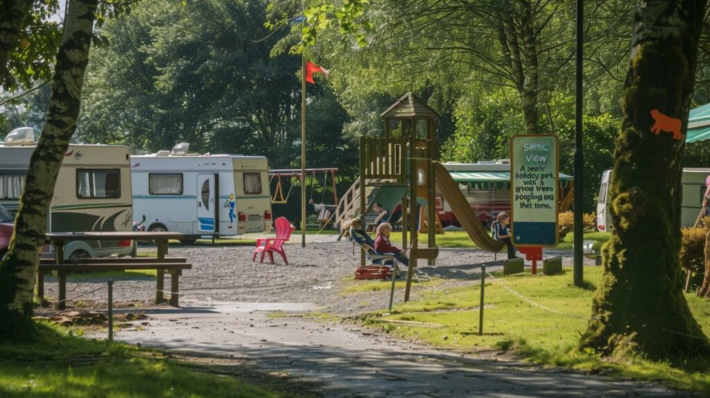 Familie genießt Freizeitaktivitäten in einem der beliebten Ferienparks