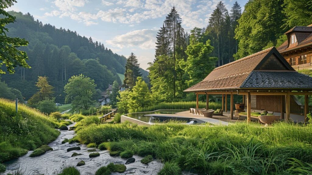 Frau genießt entspannende Massage im Wellness Schwarzwald Spa Resort