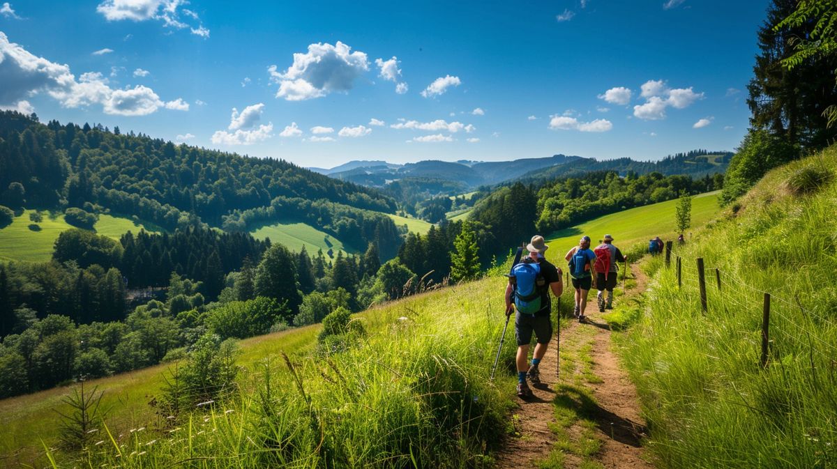 Aktivurlaub Deutschland mit Wandern und Radfahren in malerischer Landschaft