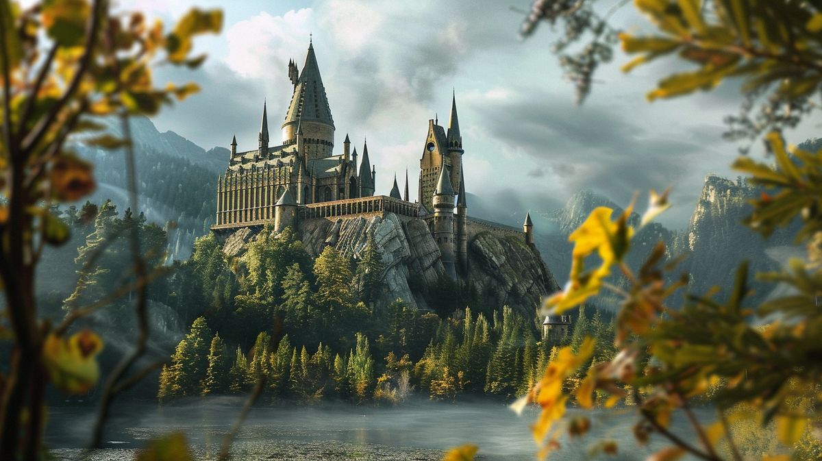 Harry Potter Deutschland Fanartikel und Bücher auf einem Regal