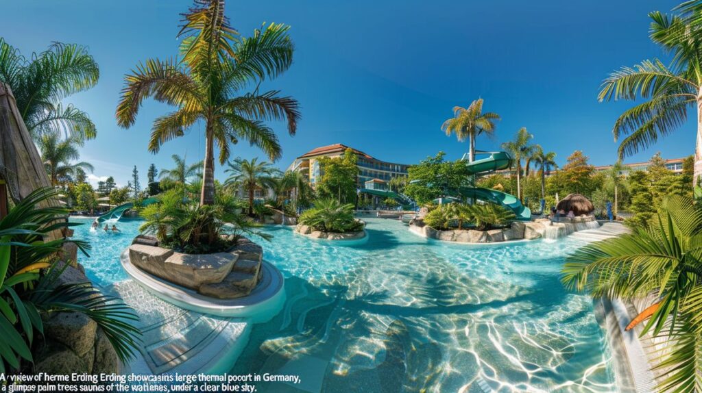 Attraktive Therme Erding Angebote und entspannende Wellnessbereiche in der Therme Erding auf dem Bild festgehalten