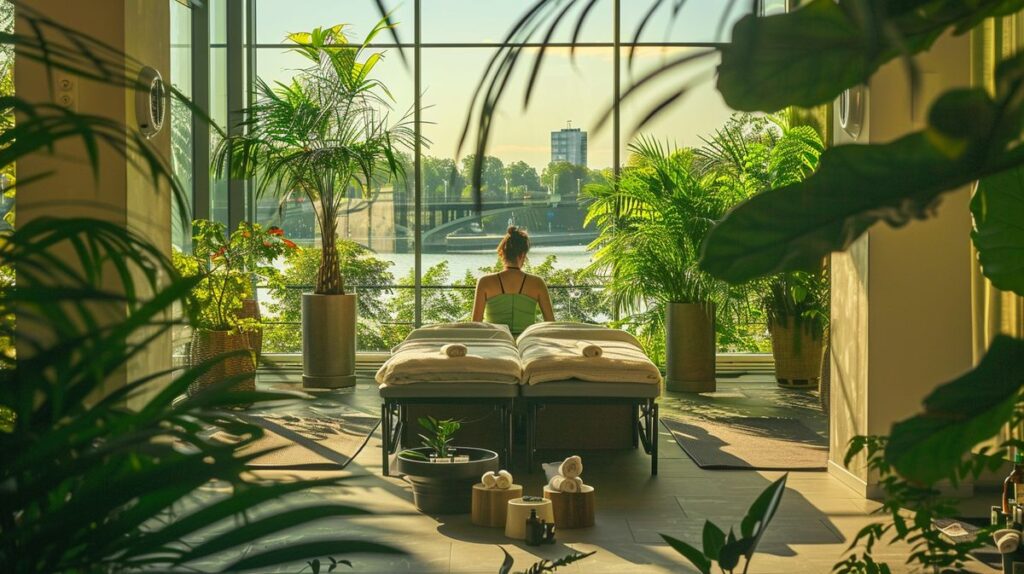 Entspannendes Wellness Wochenende in Hamburg mit Blick auf ruhige Spa-Einrichtungen